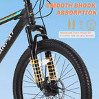VTT Zeus & Ruta 26 avec 21 vitesses, double suspension, cadre en acier à haute teneur en carbone, pour adultes et adolescents