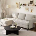 Canapé d'angle convertible, en chenille, avec rangement dissimulé, petit canapé de salon, réversible, pour petits espaces