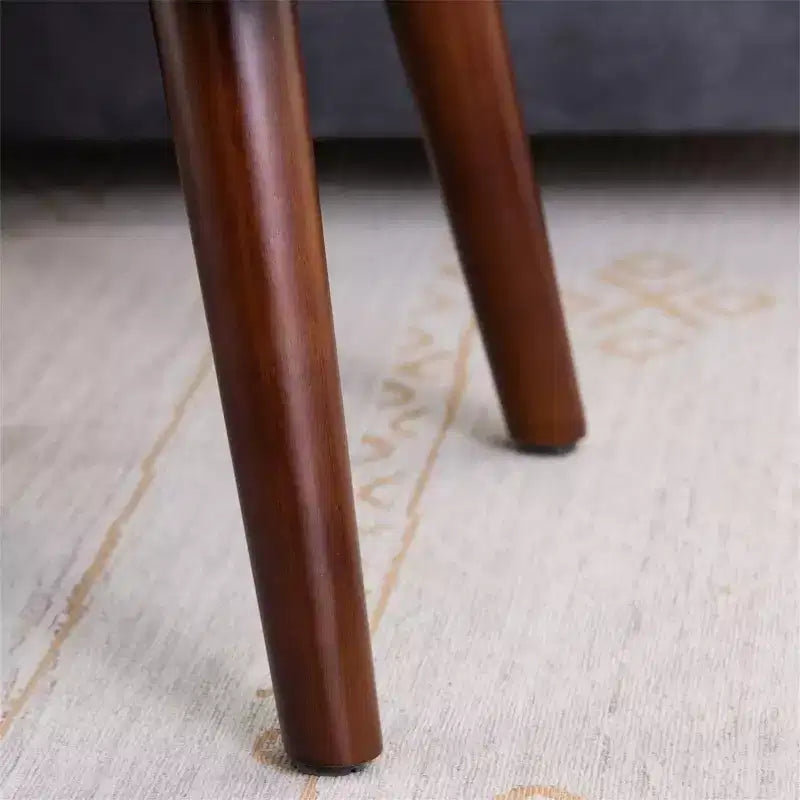Banc Ottomane Furniliving 44 pouces pour Chambre à Coucher, Rembourré en Faux Cuir avec Pieds en Bois pour Salon/Chambre à Coucher/Entrée