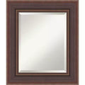 Amanti Art Moab Brown Bronze Beveled Framed Bathroom Vanity Wall Mirror