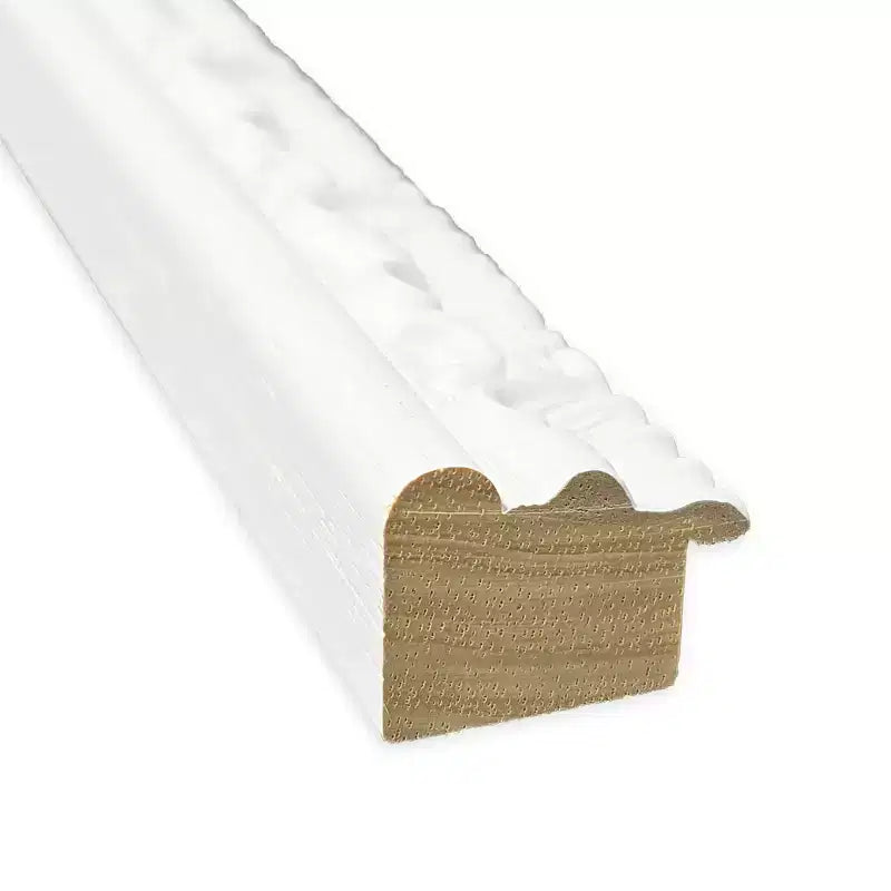 Miroir mural de salle de bain Amanti Art Bethany, encadré de bois biseauté d'un demi-pouce