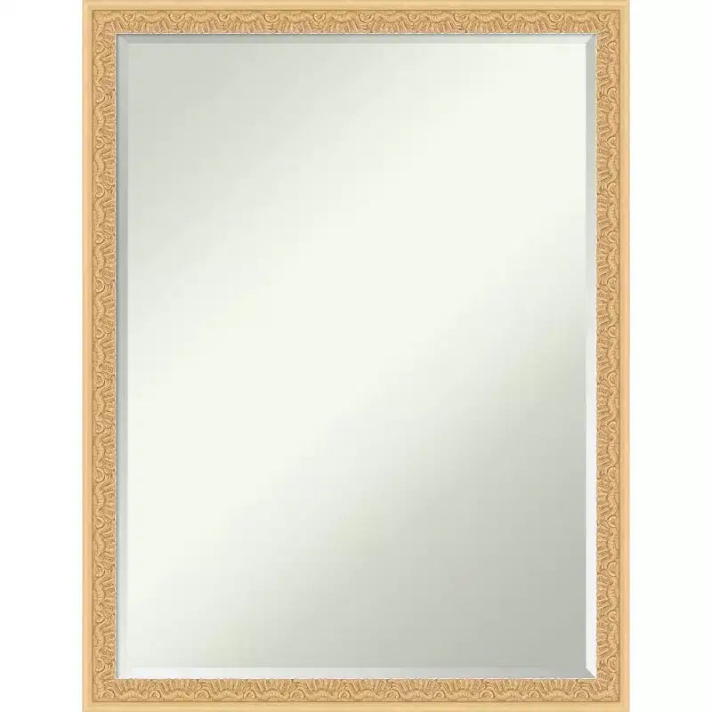 Miroir mural de salle de bain Amanti Art Bethany, encadré de bois biseauté d'un demi-pouce