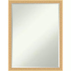 Miroir mural de salle de bain Amanti Art Bethany, encadré de bois biseauté d'un demi-pouce