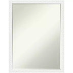Miroir mural de salle de bain Amanti Art Bethany, encadré de bois biseauté d'un demi-pouce