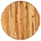 vidaXL Table basse en bois de Sesham massif naturel de 65 cm de diamètre
