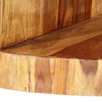 vidaXL Table basse en bois de Sesham massif naturel de 65 cm de diamètre