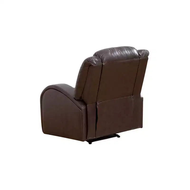 MAYEERTY Fauteuil inclinable en similicuir, Fauteuil relax à dossier réglable pour salon, Marron