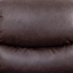 MAYEERTY Fauteuil inclinable en similicuir, Fauteuil relax à dossier réglable pour salon, Marron