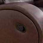 MAYEERTY Fauteuil inclinable en similicuir, Fauteuil relax à dossier réglable pour salon, Marron