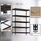 Étagères de rangement de garage à 5 niveaux, étagères utilitaires robustes en métal, étagères de rangement réglables pour garage, cuisine, sous-sol