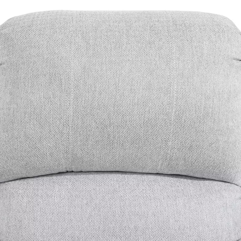 MAYEERTY Causeuse inclinable, Fauteuil inclinable 2 places en tissu résistant à l'usure avec rangement et porte-gobelets pour salon, Gris