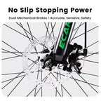 VTT 26 pouces Whisen pour adulte avec suspension intégrale, 21 vitesses, freins à disque