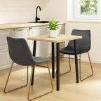 Chaises de salle à manger Homy Casa en velours avec pieds en métal doré, chaises d'appoint modernes pour salle à manger et salon, lot de 2, grises