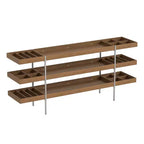Luck Live Étagère de rangement multifonctionnelle style Mid-Century Moderne 200 cm pour salon et salle à manger, convient pour les vins, les livres et les décorations.