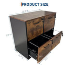Meuble de classement vertical en bois à 4 tiroirs avec serrure, avec barre de suspension, support d'imprimante pour bureau ou salle d'étude, pour dossiers de format Lettre/A4/Légal
