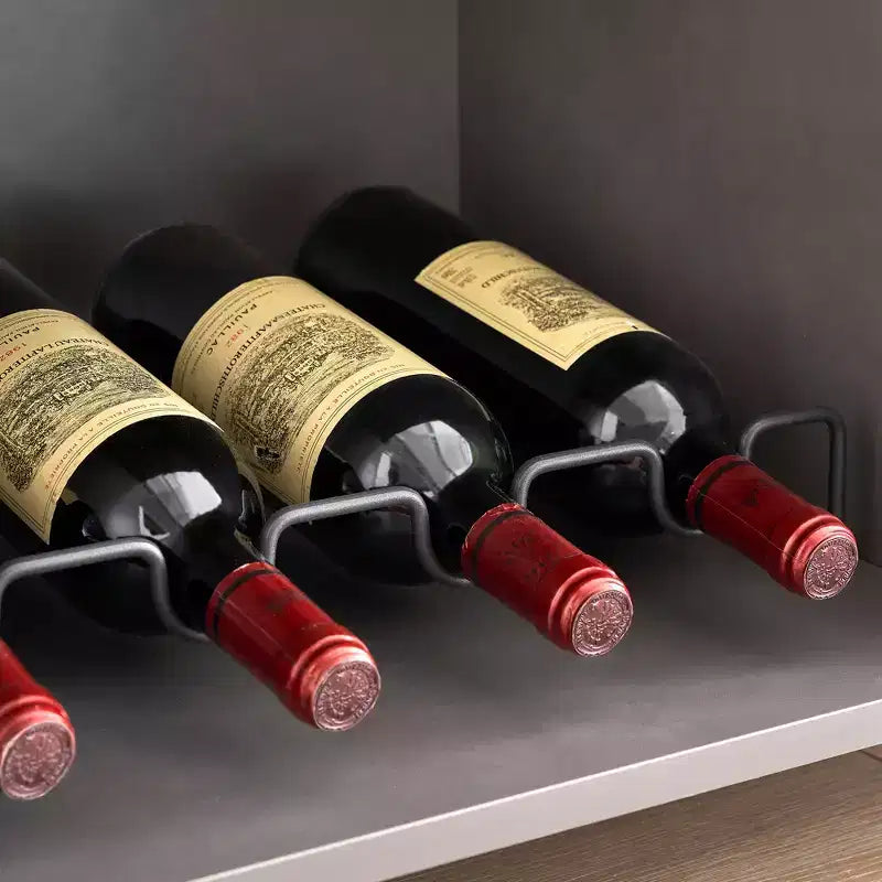 Meuble de bar à vin COZONY avec lumières LED, meuble à liqueurs moderne avec support en verre et porte-bouteilles, buffet de rangement pour café pour salle à manger