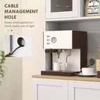 Meuble de cuisine haut de 66,5 po avec étagères réglables pour salle à manger, meuble de cuisine, meuble à micro-ondes