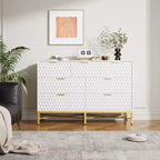 Commode de chambre à coucher, commode en bois à 7 tiroirs avec tiroirs profonds et plateau large, commodes de rangement modernes et coffres à tiroirs pour couloir, entrée