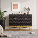 Commode de chambre à coucher, commode en bois à 7 tiroirs avec tiroirs profonds et plateau large, commodes de rangement modernes et coffres à tiroirs pour couloir, entrée