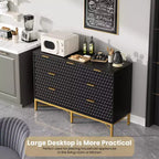 Commode de chambre à coucher, commode en bois à 7 tiroirs avec tiroirs profonds et plateau large, commodes de rangement modernes et coffres à tiroirs pour couloir, entrée