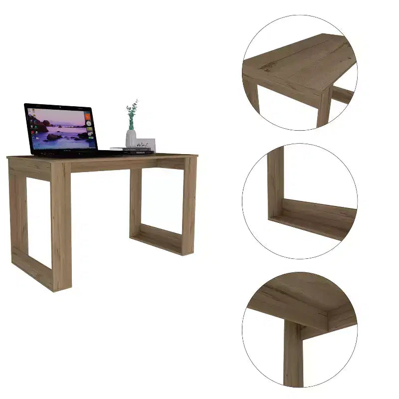 GDFStudio Aurora Bureau d'ordinateur en bois industriel
