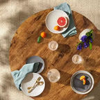 Table de salle à manger ronde moderne du milieu du siècle Best Choice Products, 35,5 po, dinette pour la maison ou la cuisine avec pieds en acier au fini bois