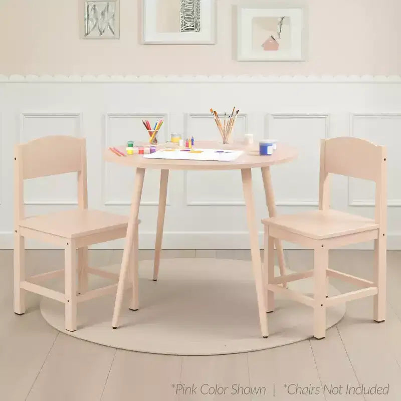 Table de salle à manger ronde moderne du milieu du siècle Best Choice Products, 35,5 po, dinette pour la maison ou la cuisine avec pieds en acier au fini bois