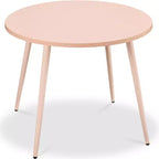 Table de salle à manger ronde moderne du milieu du siècle Best Choice Products, 35,5 po, dinette pour la maison ou la cuisine avec pieds en acier au fini bois