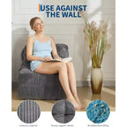 Canapé-lit pliant polyvalent avec oreiller intégré | Fauteuil convertible pour salon, chambre d'étudiant | Lavable en machine et portable