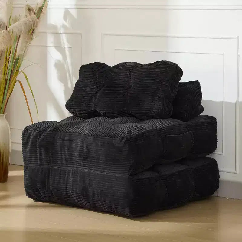Canapé-lit pliant polyvalent avec oreiller intégré | Fauteuil convertible pour salon, chambre d'étudiant | Lavable en machine et portable