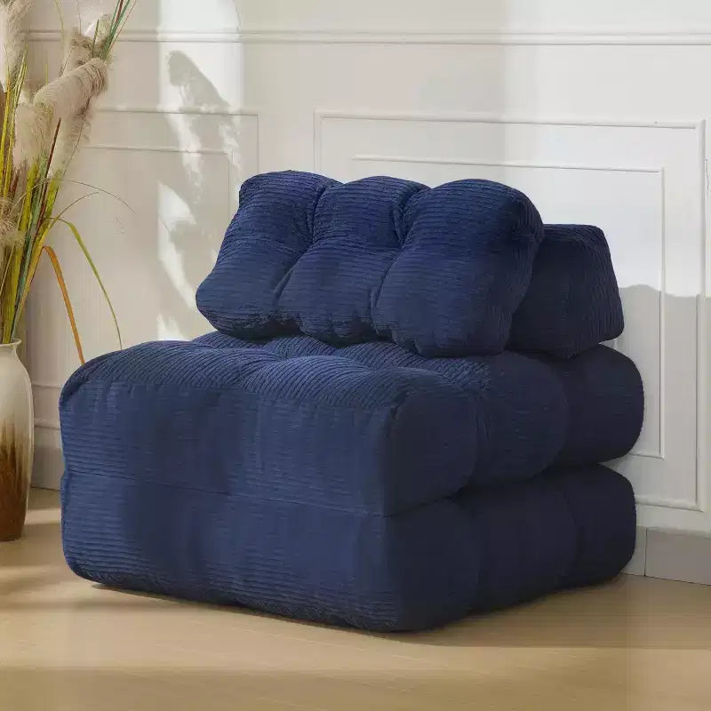 Canapé-lit pliant polyvalent avec oreiller intégré | Fauteuil convertible pour salon, chambre d'étudiant | Lavable en machine et portable