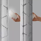 MAYEERTY 107 Canapé d'angle en forme de L blanc, modulaire en velours côtelé moelleux, aucun assemblage requis