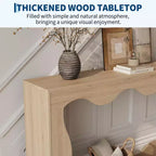 Console de ferme avec rangement, Table de canapé étroite pour couloir, salon, Table d'appoint industrielle en bois, Support de table d'entrée robuste