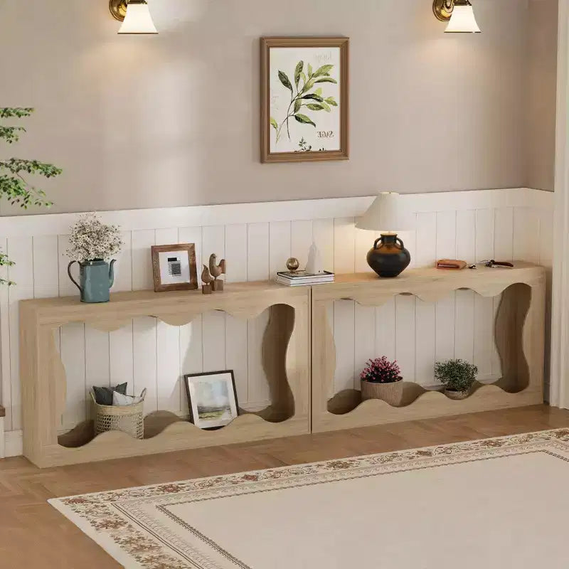 Console de ferme avec rangement, Table de canapé étroite pour couloir, salon, Table d'appoint industrielle en bois, Support de table d'entrée robuste
