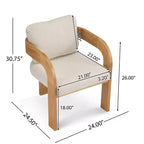 Okak Chaises de salle à manger modernes et élégantes pour cuisine, lot de 2 chaises de salle à manger rembourrées en tissu bouclé.