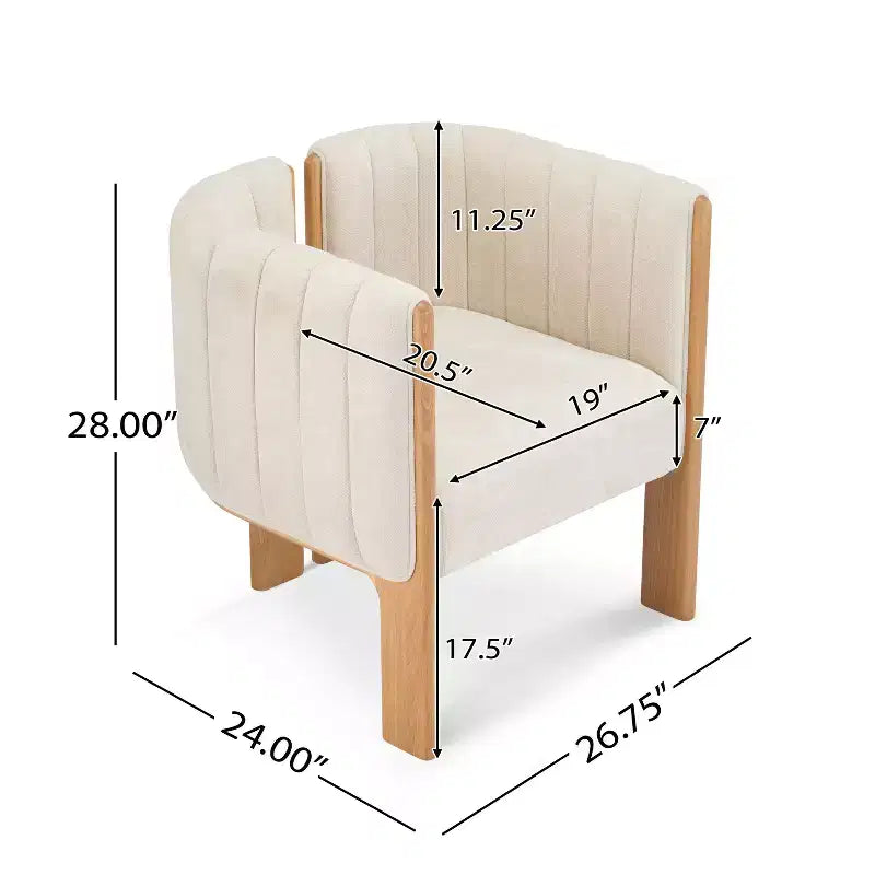 Okak Chaises de salle à manger modernes et élégantes pour cuisine, lot de 2 chaises de salle à manger rembourrées en tissu bouclé.