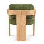 Okak Chaises de salle à manger modernes et élégantes pour cuisine, lot de 2 chaises de salle à manger rembourrées en tissu bouclé.