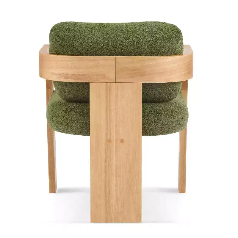 Okak Chaises de salle à manger modernes et élégantes pour cuisine, lot de 2 chaises de salle à manger rembourrées en tissu bouclé.