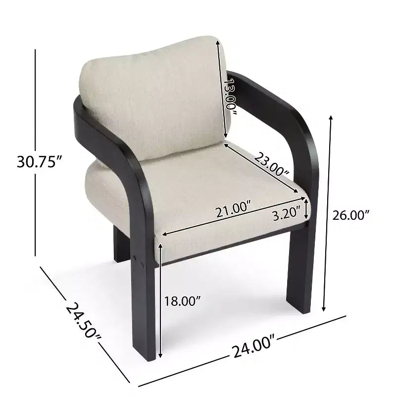 Okak Chaises de salle à manger modernes et élégantes pour cuisine, lot de 2 chaises de salle à manger rembourrées en tissu bouclé.