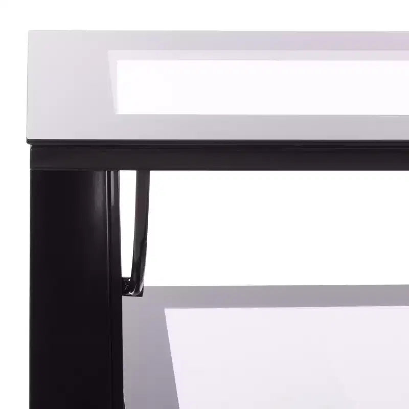 Meuble télé multimédia à panneau plat 3-en-1 Aiden - Noir - SEI