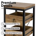 Organisateur de cuisine à 5 niveaux avec tiroirs coulissants, étagère de rangement étroite pour garde-manger et collations pour appartement, salle de bain