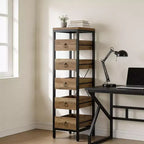 Organisateur de cuisine à 5 niveaux avec tiroirs coulissants, étagère de rangement étroite pour garde-manger et collations pour appartement, salle de bain