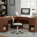 Chaise de bureau sans accoudoirs FurnitureR avec roulettes, chaise d'étude/d'ordinateur compacte réglable en hauteur, pivotante et respirante, grise