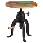 Table d'appoint En bois massif recyclé et fer forgé laqué, dimensions variables