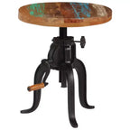 Table d'appoint En bois massif recyclé et fer forgé laqué, dimensions variables