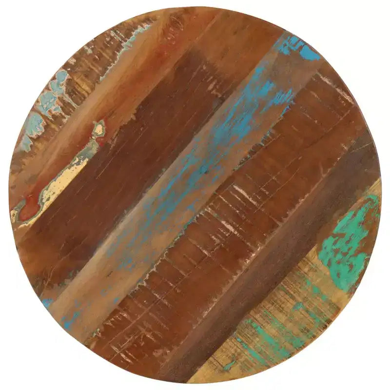 Table d'appoint En bois massif recyclé et fer forgé laqué, dimensions variables
