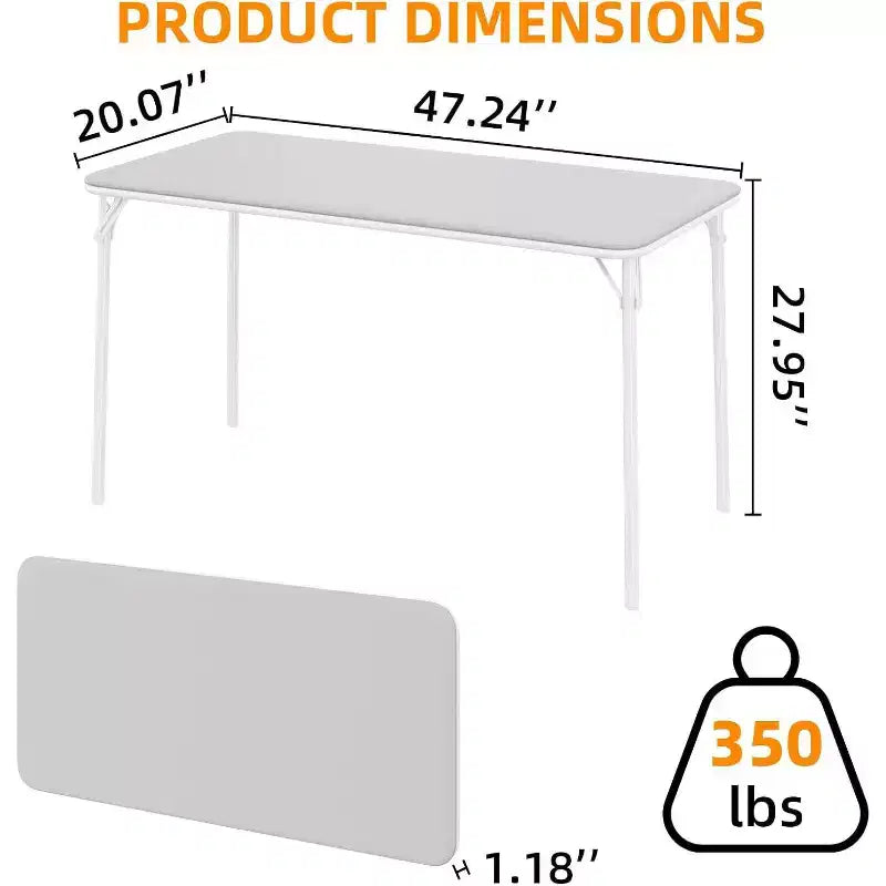 Table pliante, Bureaux de jeu, Tables pliantes robustes en cuir PU, Bureau de travail moderne et simple pour la maison et le bureau, Bureau de jeu