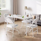 Table pliante, Bureaux de jeu, Tables pliantes robustes en cuir PU, Bureau de travail moderne et simple pour la maison et le bureau, Bureau de jeu