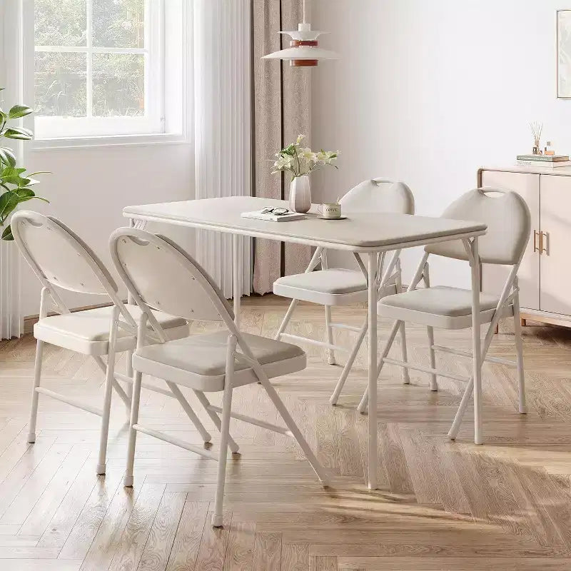 Table pliante, Bureaux de jeu, Tables pliantes robustes en cuir PU, Bureau de travail moderne et simple pour la maison et le bureau, Bureau de jeu