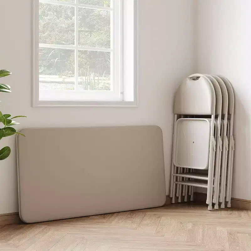 Table pliante, Bureaux de jeu, Tables pliantes robustes en cuir PU, Bureau de travail moderne et simple pour la maison et le bureau, Bureau de jeu